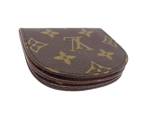 LOUIS VUITTON ルイヴィトン コインケース モノグラム ポルトモネ グゼ M61970 ブラウン系 PVC レザー ユニセックス 小銭入れ 美品
