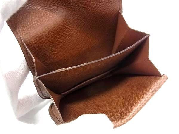 LOUIS VUITTON ルイヴィトン コインケース モノグラム ポルトモネ グゼ M61970 ブラウン系 PVC レザー ユニセックス 小銭入れ 美品