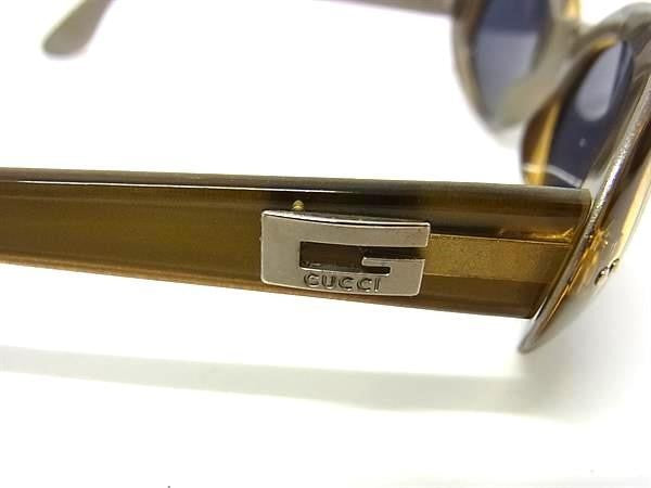 GUCCI グッチ サングラス Gロゴ GG2413/N/S カーキ系 オプチル レディース アイウェア シルバー金具 美品