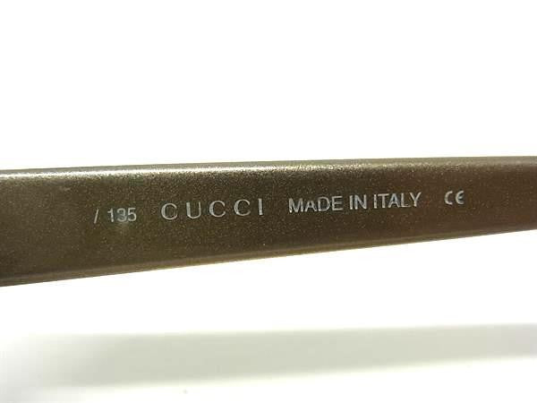 GUCCI グッチ サングラス Gロゴ GG2413/N/S カーキ系 オプチル レディース アイウェア シルバー金具 美品