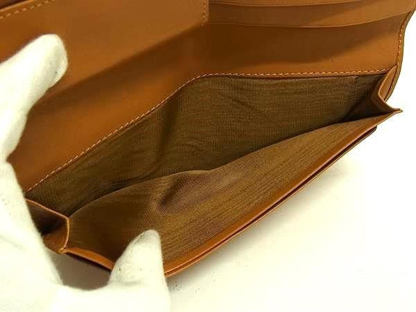 CELINE セリーヌ 長財布 マカダム柄 ブラウン系 PVC×レザー ユニセックス 二つ折り財布 美品