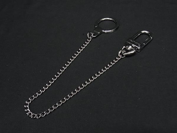 LOUIS VUITTON ルイヴィトン キーリング シェンヌ アノクレ ウォレットチェーン M58035 シルバー系 メタル ユニセックス キーホルダー バッグチャーム 超美品