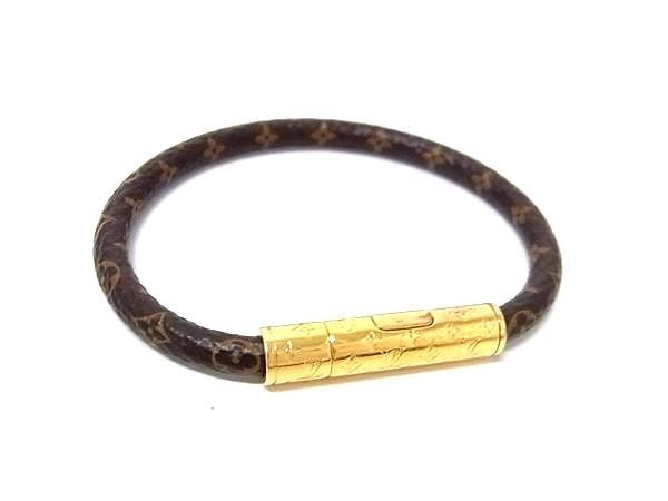 LOUIS VUITTON ルイヴィトン ブレスレット ブレスレット・LV コンフィデンシャル M8274F ブラウン系×ゴールド系 PVC メタル ユニセックス 美品