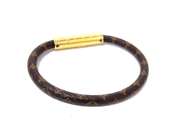 LOUIS VUITTON ルイヴィトン ブレスレット ブレスレット・LV コンフィデンシャル M8274F ブラウン系×ゴールド系 PVC メタル ユニセックス 美品