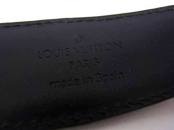 LOUIS VUITTON ルイヴィトン ベルト エピ サンチュール クラシック M6832 ノワール(ブラック系) レザー ユニセックス ゴールド金具 美品