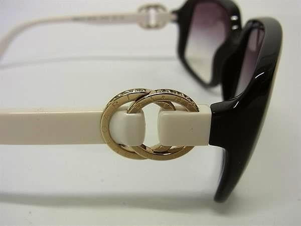 BVLGARI ブルガリ サングラス ビー ゼロワン B.zero1 8083-B ダークブラウン系 ホワイト系 ゴールド プラスチック メタル レディース 美品