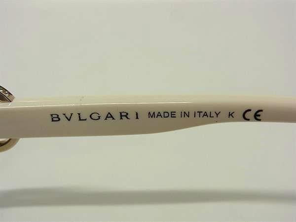 BVLGARI ブルガリ サングラス ビー ゼロワン B.zero1 8083-B ダークブラウン系 ホワイト系 ゴールド プラスチック メタル レディース 美品