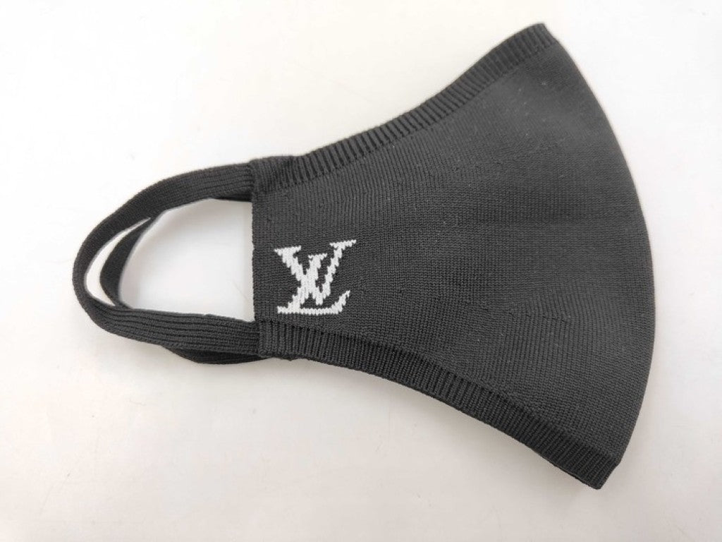 LOUIS VUITTON ルイヴィトン マスク マスク マイユ M76748 ブラック系 ナイロン ユニセックス 美品