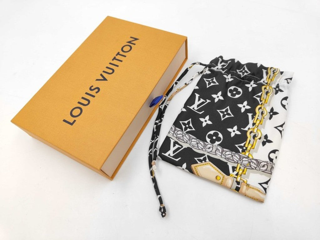 LOUIS VUITTON ルイヴィトン マスク マスク マイユ M76748 ブラック系 ナイロン ユニセックス 美品