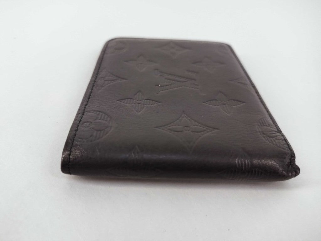 LOUIS VUITTON ルイヴィトン 二つ折り財布 ポルトフォイユ・ミュルティプル M62901 ブラック系 モノグラムシャドウ メンズ 美品