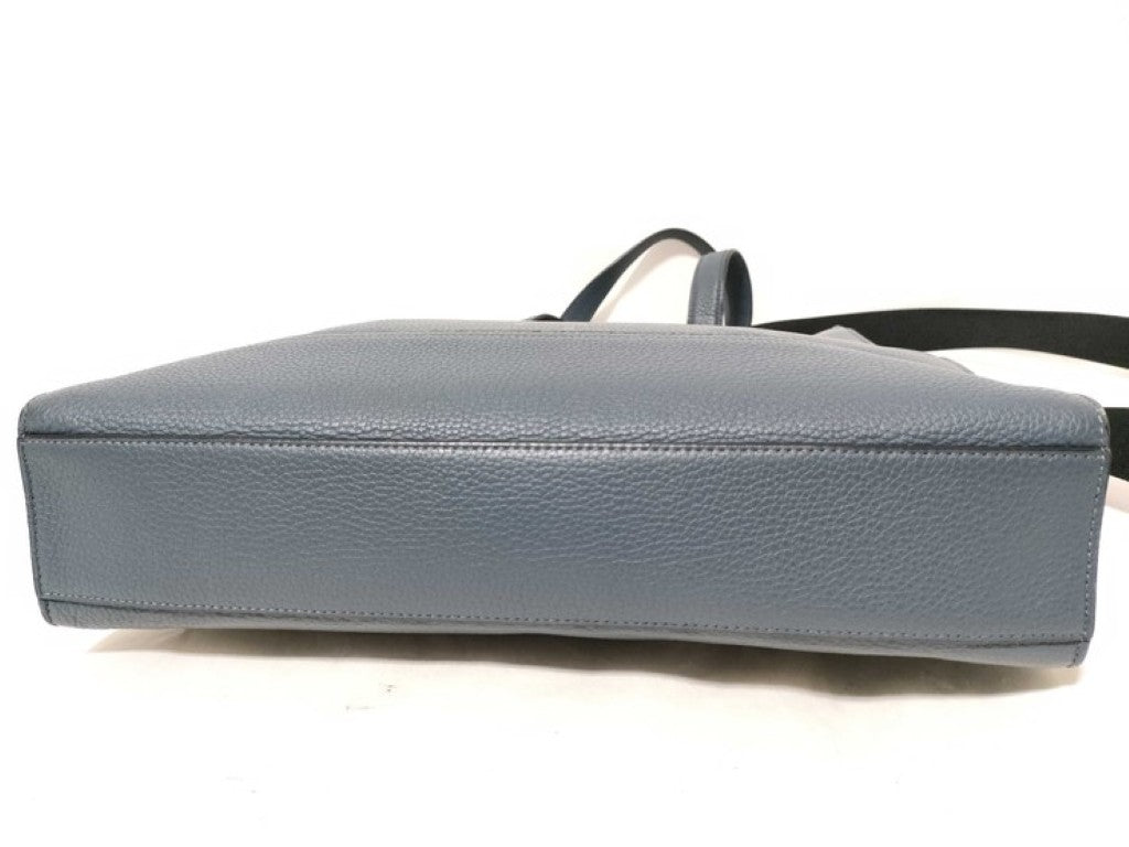 COACH コーチ ハンドバッグ グラハム ストラクチャード トート CH001 ブルー系 レザー ユニセックス 2WAY 美品