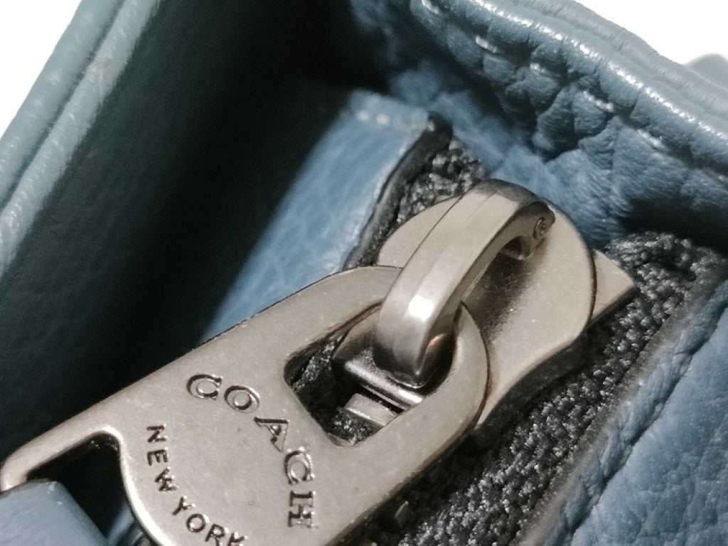 COACH コーチ ハンドバッグ グラハム ストラクチャード トート CH001 ブルー系 レザー ユニセックス 2WAY 美品