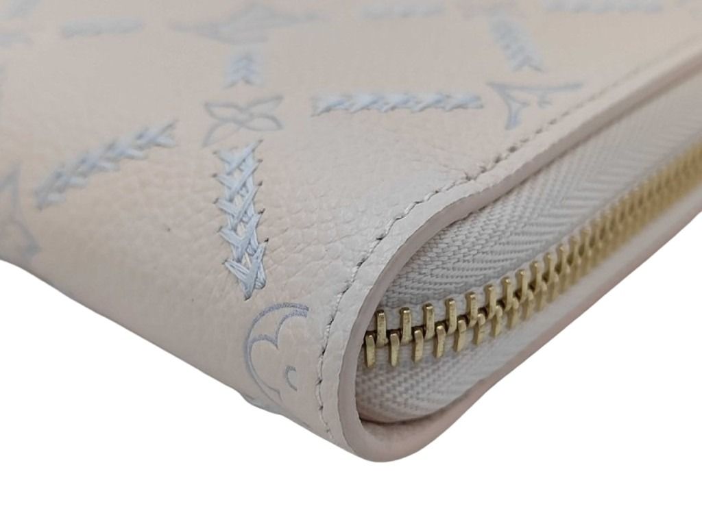 LOUIS VUITTON ルイヴィトン 長財布 ジッピーウォレット M28510 クオーツクチュール(ベージュ系） モノグラム アンプラント ユニセックス ラウンドファスナー ゴールド金具 超美品