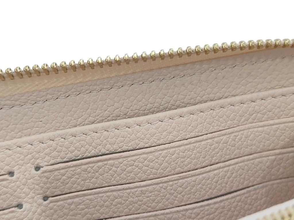 LOUIS VUITTON ルイヴィトン 長財布 ジッピーウォレット M28510 クオーツクチュール(ベージュ系） モノグラム アンプラント ユニセックス ラウンドファスナー ゴールド金具 超美品