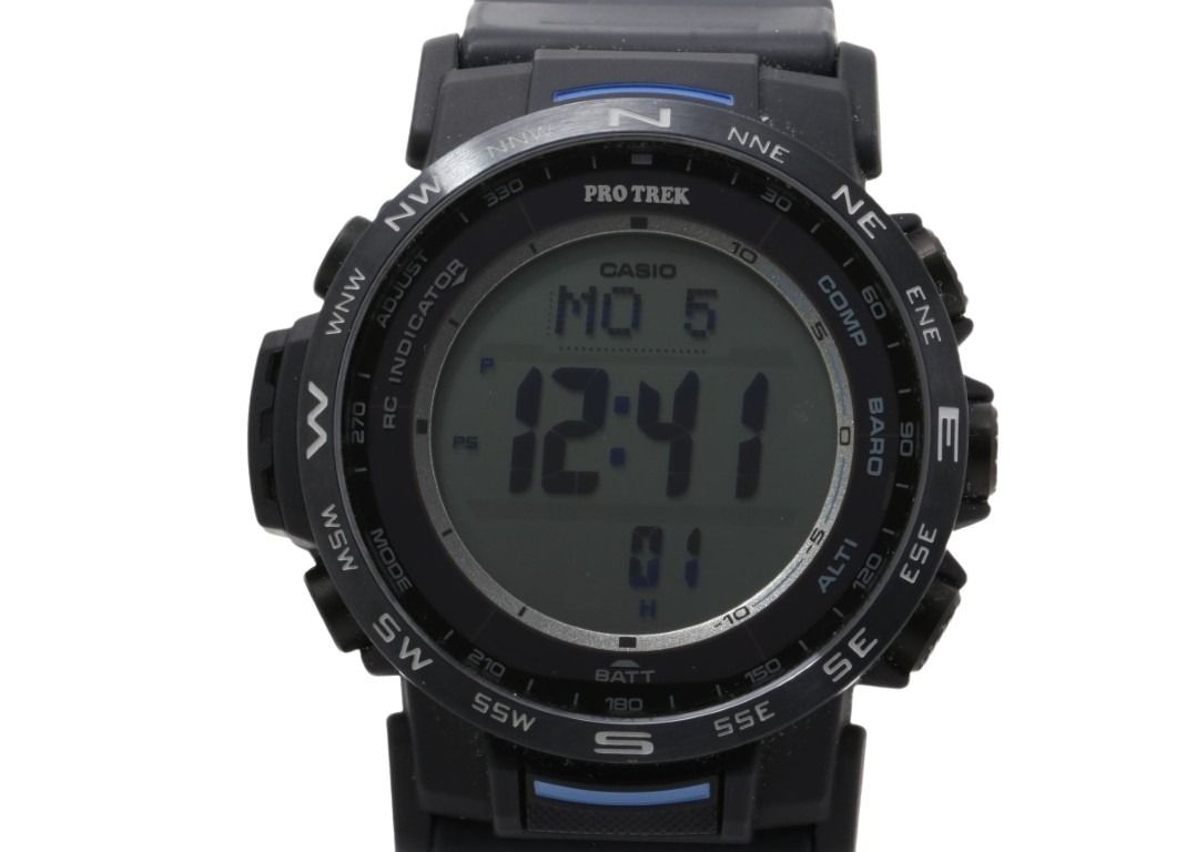 CASIO カシオ 時計 PRO TREK プロトレック Climber Line PRW-35Y-2JF ブラック系 樹脂/ステンレススチール 樹脂バンド メンズ デジタル 美品