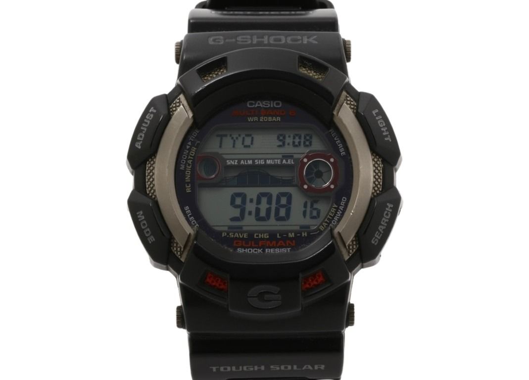 CASIO カシオ 時計 G-SHOCK MASTER OF G - SEA GULFMAN GW-9110-1JF ブラック系 樹脂／チタン 樹脂バンド メンズ デジタル 美品
