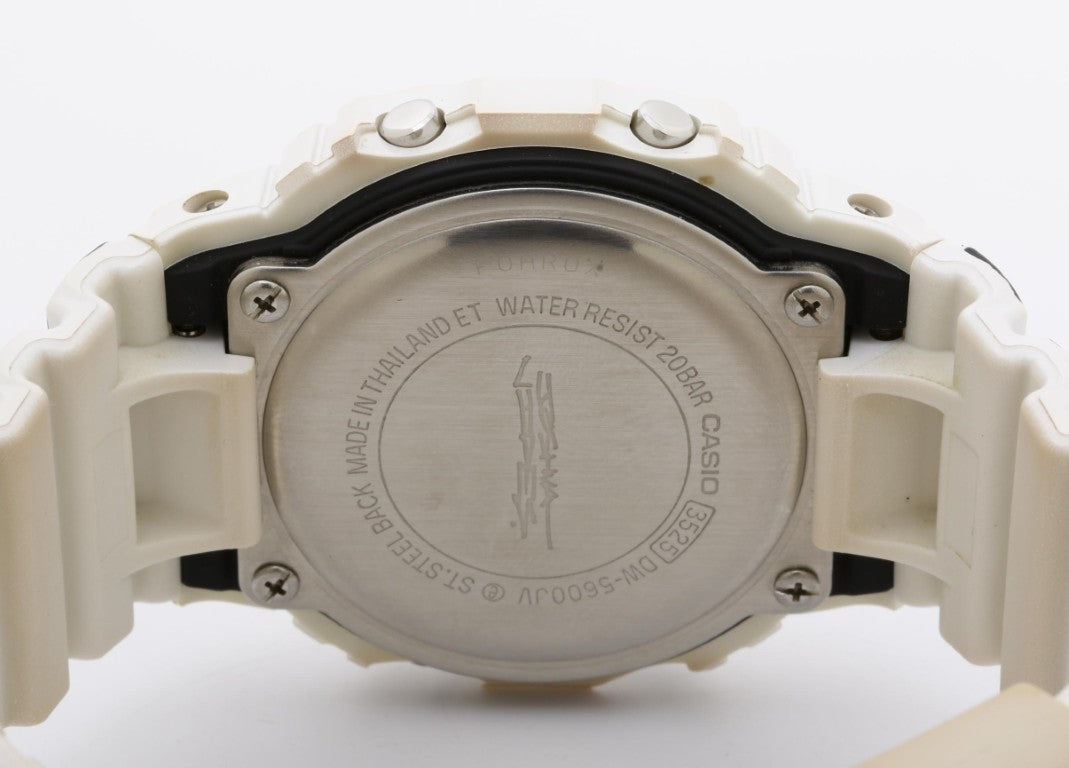 CASIO カシオ 時計 G-SHOCK Joshua Videsコラボレーションモデル DIGITAL 5600 SERIES DW-5600JV-7JR ホワイト ブラック系 樹脂 メンズ デジタル 美品