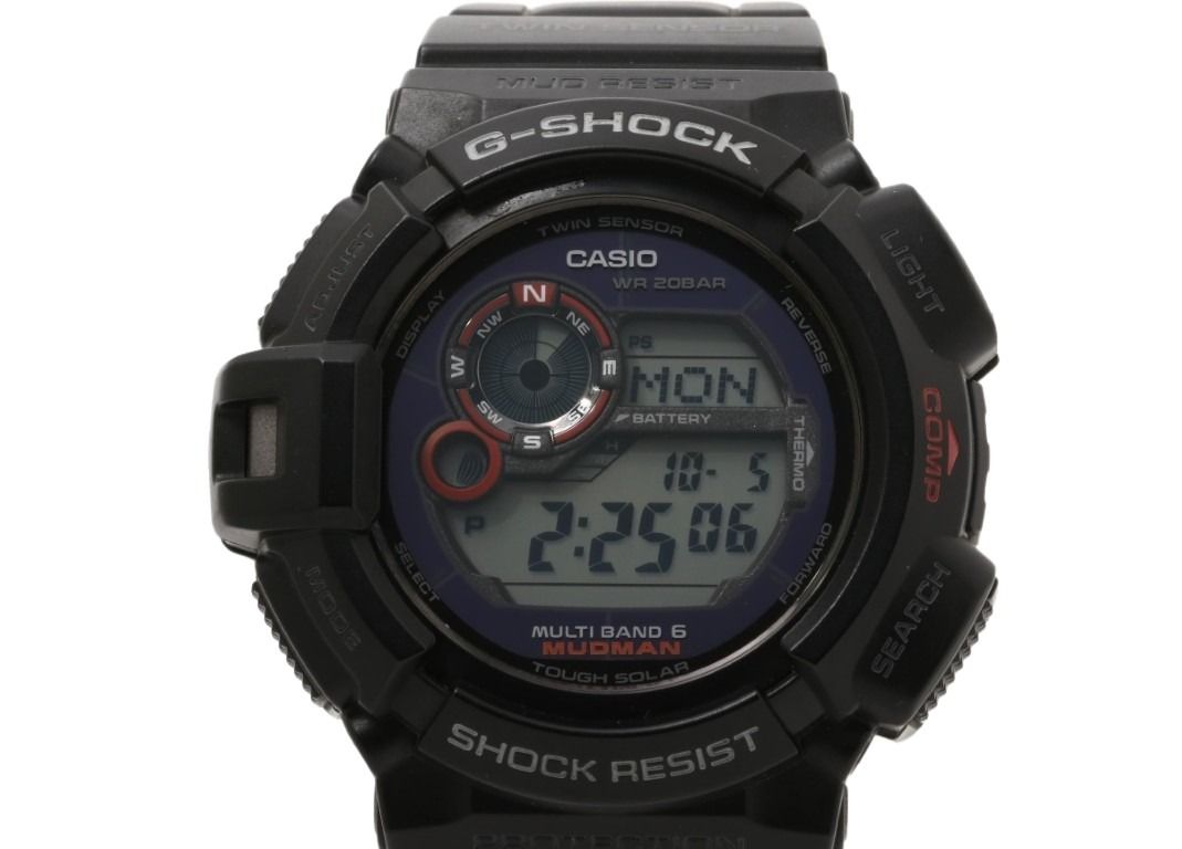 CASIO カシオ 時計 G-SHOCK MASTER OF G - LAND MUDMAN GW-9300-1JF ブラック系 樹脂／ステンレススチール カーボンファイバーインサートバンド メンズ デジタル 美品
