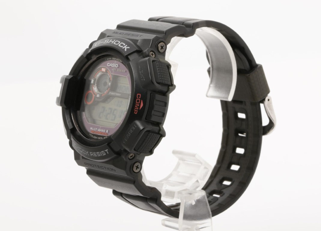 CASIO カシオ 時計 G-SHOCK MASTER OF G - LAND MUDMAN GW-9300-1JF ブラック系 樹脂／ステンレススチール カーボンファイバーインサートバンド メンズ デジタル 美品