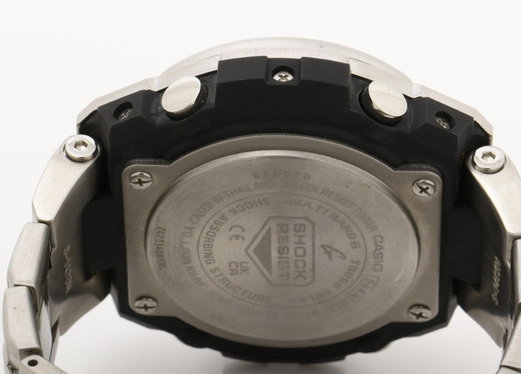 CASIO カシオ 時計 G-SHOCK G-STEEL GST-W100 Series GST-W110D-7AJF ホワイト シルバー系 樹脂／ステンレススチール メンズ アナデジ 美品