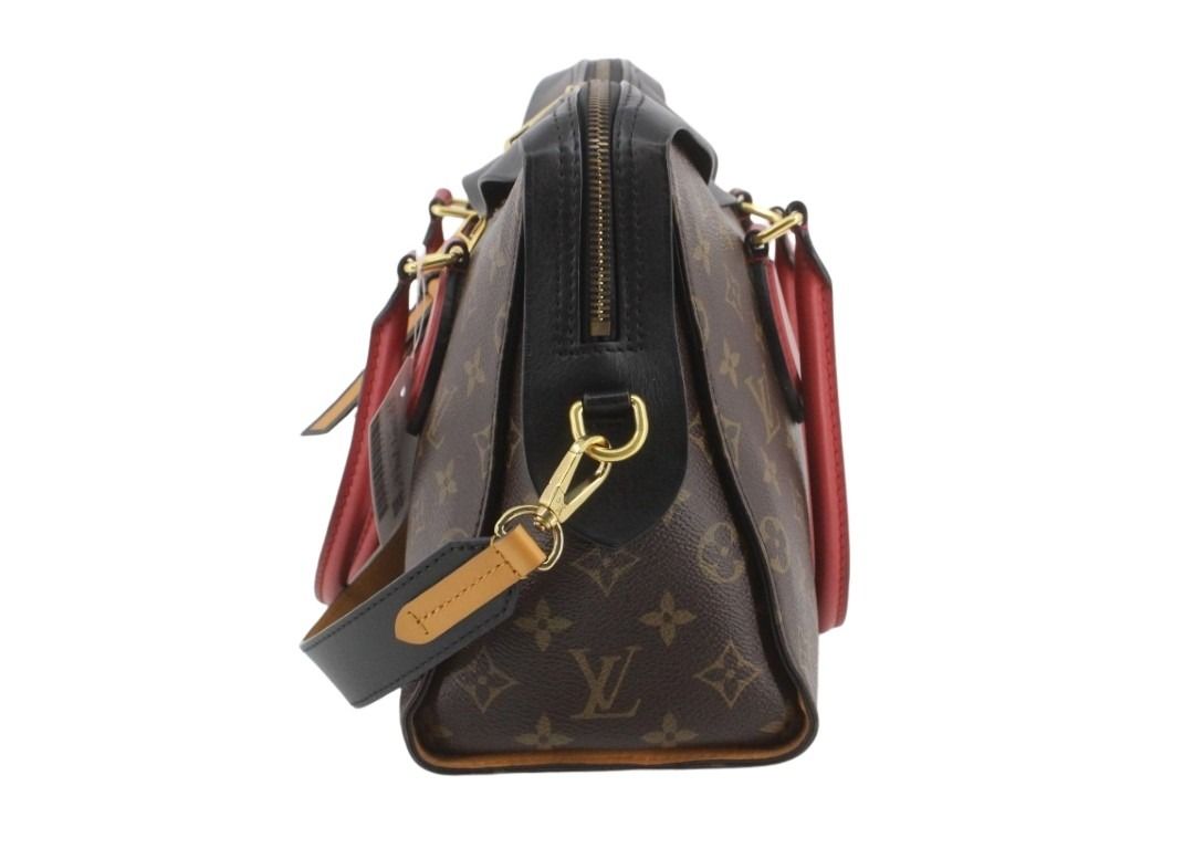 LOUIS VUITTON ルイヴィトン ハンドバッグ テュイルリートート M41456 ブラウン ブラック レッド系 モノグラム レディース 2WAY ショルダーバッグ ゴールド金具 美品