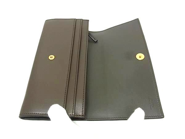 FENDI フェンディ 財布 バイザウェイ 8M0251 グレージュ レザー レディース 二つ折り 長財布 ゴールド金具 超美品