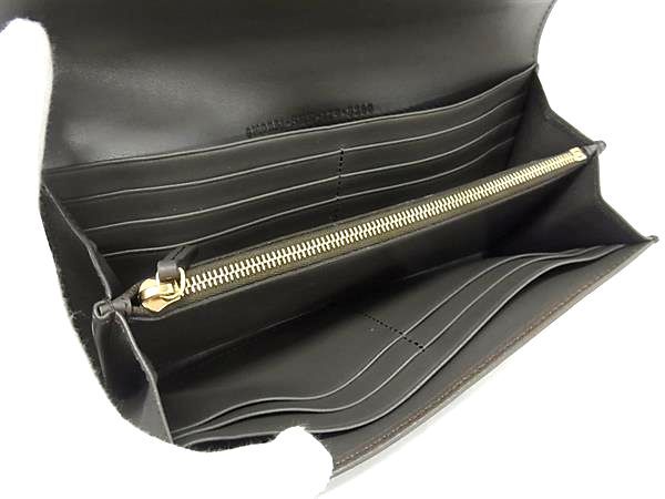 FENDI フェンディ 財布 バイザウェイ 8M0251 グレージュ レザー レディース 二つ折り 長財布 ゴールド金具 超美品