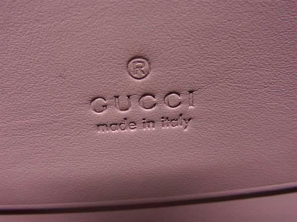 GUCCI グッチ 財布 グッチシマ キャットヘッド 548057 ピンク レザー レディース ゴールド金具 美品