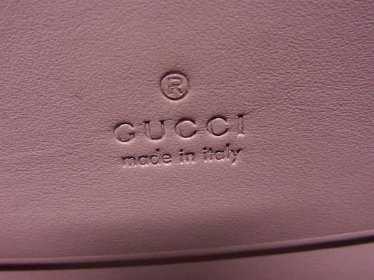 GUCCI グッチ 財布 グッチシマ キャットヘッド 548057 ピンク レザー レディース ゴールド金具 美品