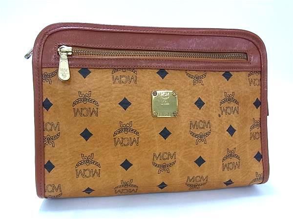MCM エムシーエム クラッチバッグ ヴィセトス ブラウン レザー ユニセックス