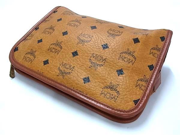 MCM エムシーエム クラッチバッグ ヴィセトス ブラウン レザー ユニセックス
