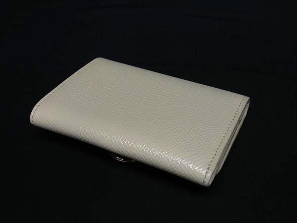 BVLGARI ブルガリ カードケース ブルガリブルガリ アイボリー レザー レディース ロゴクリップ ゴールド金具 美品