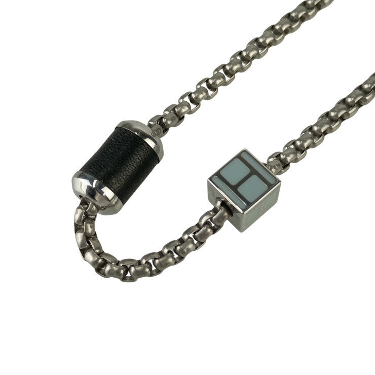 HERMES エルメス ネックレス メリ・メロ シルバー メタル バッファローホーン ユニセックス 美品