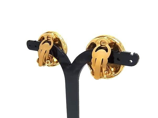 CHANEL シャネル イヤリング ココマーク 94A ゴールド系 メタル レディース クリップ式 美品