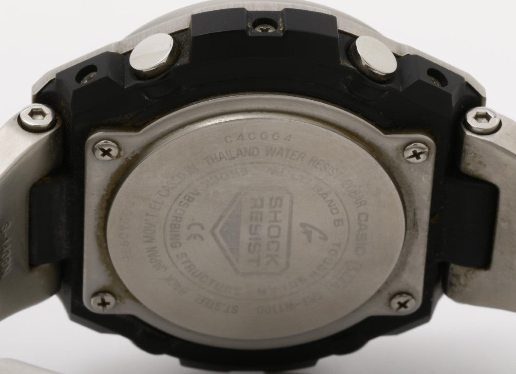 CASIO カシオ 腕時計 G-SHOCK G-STEEL GST-W100 Series GST-W110D-7AJF ホワイト シルバー系 樹脂／ステンレススチール メンズ アナデジ 美品