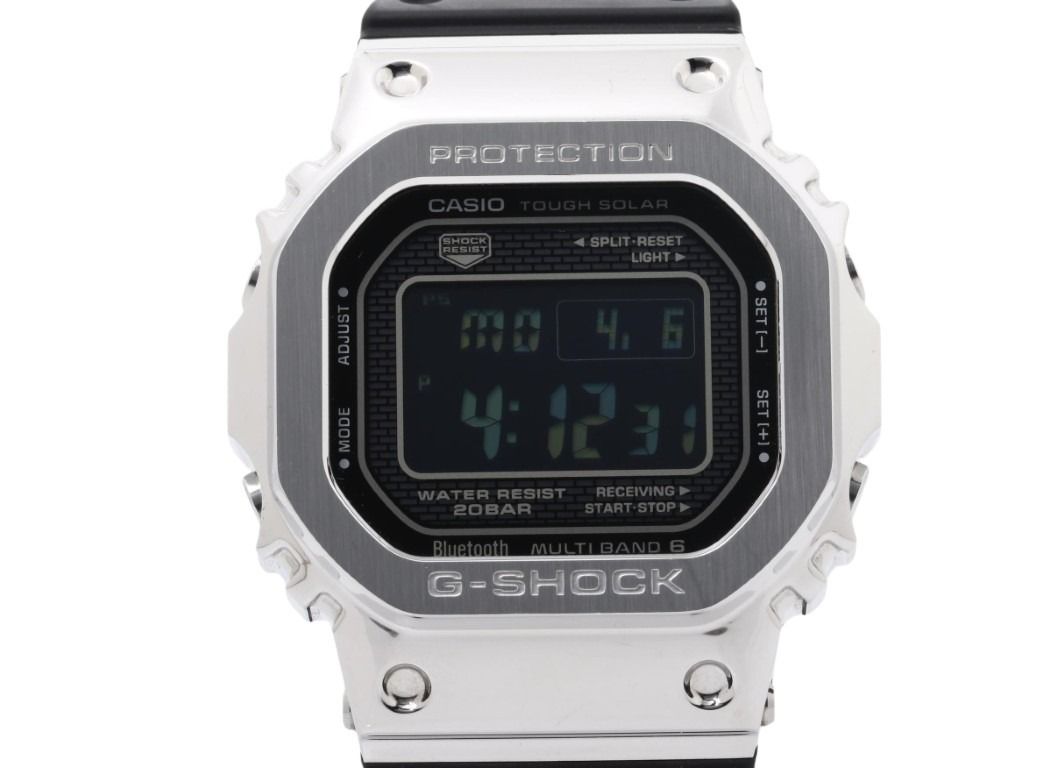 CASIO カシオ 腕時計 G-SHOCK FULL METAL 5000 SERIES GMW-B5000-1JF ブラック シルバー系 ステンレススチール メンズ デジタル 美品