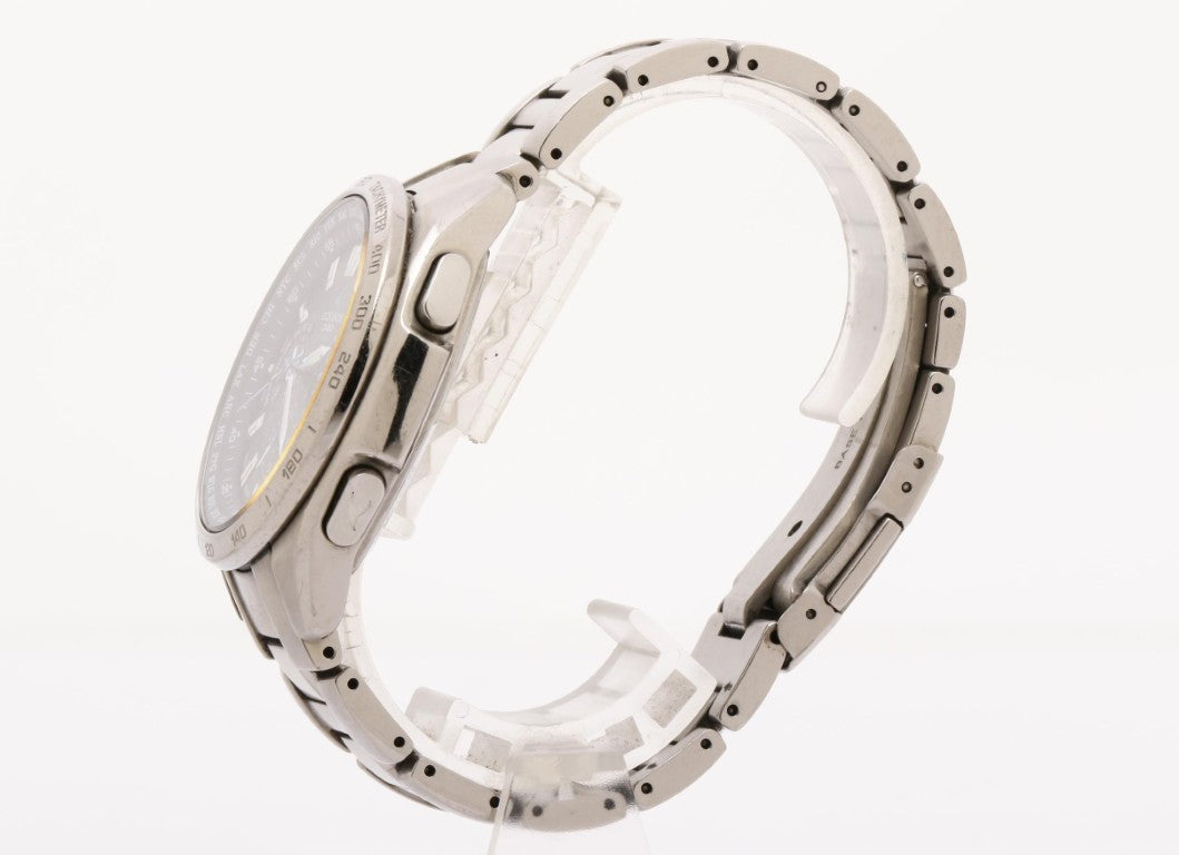 CASIO カシオ 腕時計 OCEANUS オシアナス OCW-T600-1AJF ブラック シルバー系 チタン メンズ アナログ 美品