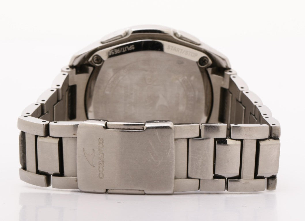 CASIO カシオ 腕時計 OCEANUS オシアナス OCW-T600-1AJF ブラック シルバー系 チタン メンズ アナログ 美品