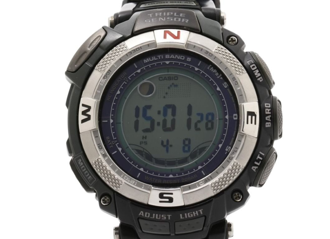 CASIO カシオ 腕時計 PRO TREK プロトレック PRW-1500J-1JF ブラック系 樹脂／ステンレススチール メンズ デジタル 美品