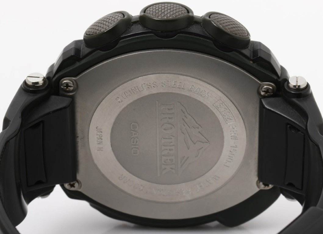 CASIO カシオ 腕時計 PRO TREK プロトレック PRW-1500J-1JF ブラック系 樹脂／ステンレススチール メンズ デジタル 美品