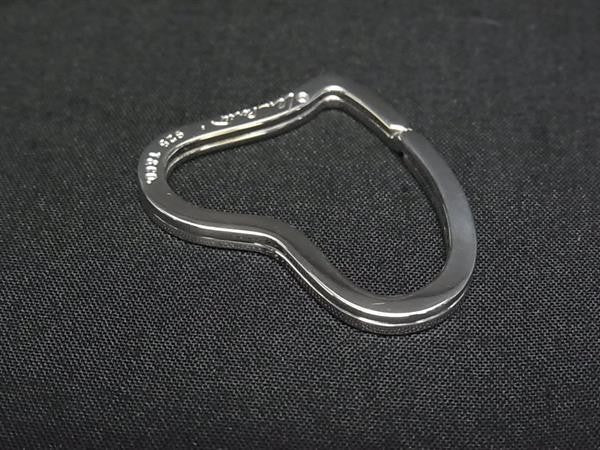 Tiffany&Co. ティファニー キーホルダー エルサペレッティ オープンハート シルバー系 SV925 ユニセックス キーリング 超美品