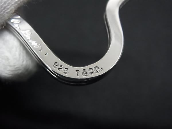 Tiffany&Co. ティファニー キーホルダー エルサペレッティ オープンハート シルバー系 SV925 ユニセックス キーリング 超美品