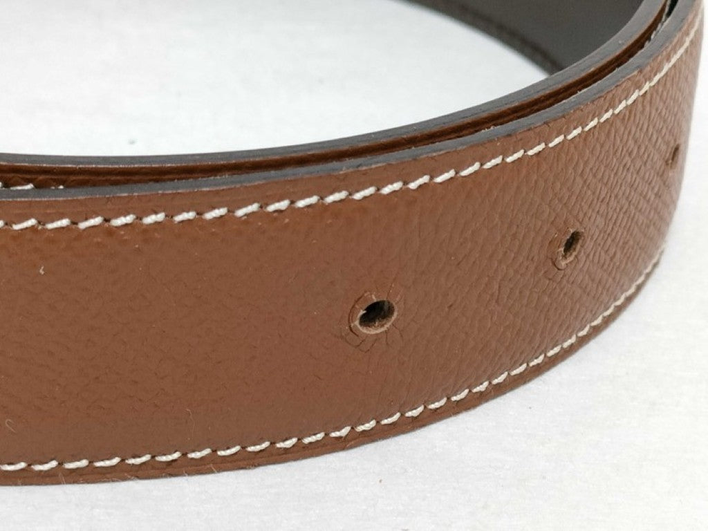 HERMES エルメス ベルト コンスタンス ブラウン系 レザー ユニセックス 美品