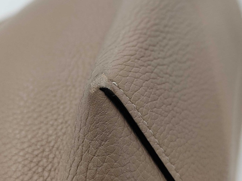 COACH コーチ ショルダーバッグ チャーリー ショルダーバッグ 55200 ベージュ系 レザー レディース シルバー金具 美品