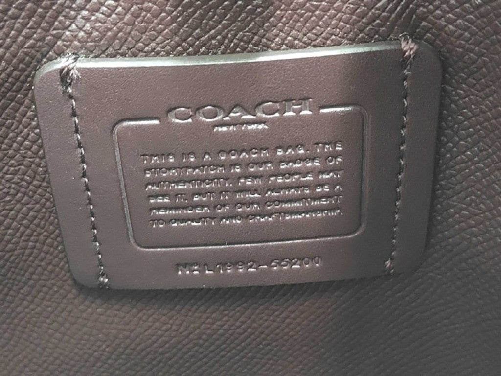 COACH コーチ ショルダーバッグ チャーリー ショルダーバッグ 55200 ベージュ系 レザー レディース シルバー金具 美品