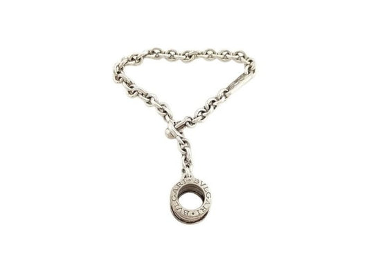 BVLGARI ブルガリ キーホルダー B-ZERO1 ビーゼロワン シルバー系 SV925 レディース バッグチャーム 美品