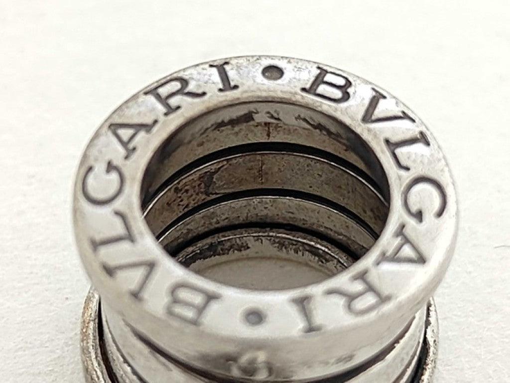 BVLGARI ブルガリ キーホルダー B-ZERO1 ビーゼロワン シルバー系 SV925 レディース バッグチャーム 美品