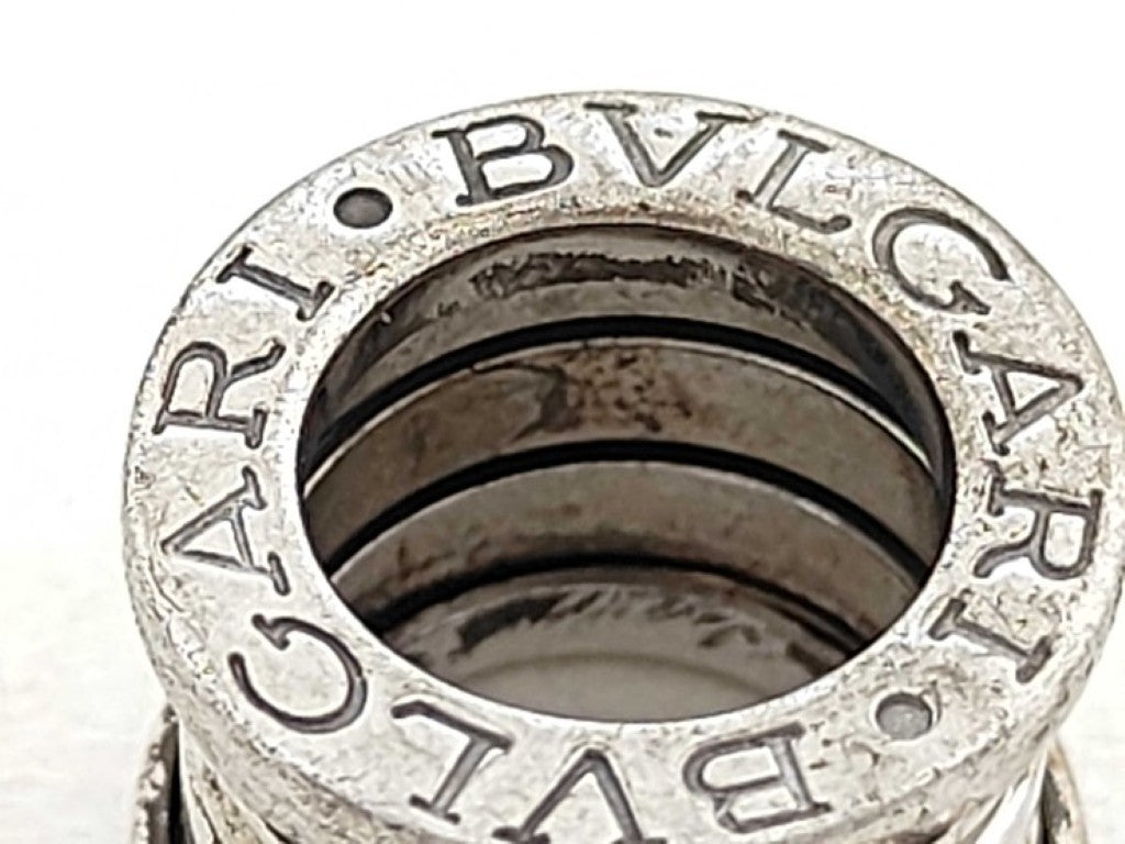 BVLGARI ブルガリ キーホルダー B-ZERO1 ビーゼロワン シルバー系 SV925 レディース バッグチャーム 美品