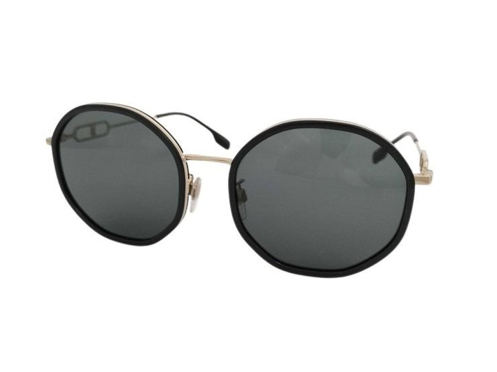 BURBERRY バーバリー サングラス 3127-D ブラック ゴールド系 メタル フェイクパール ユニセックス 美品
