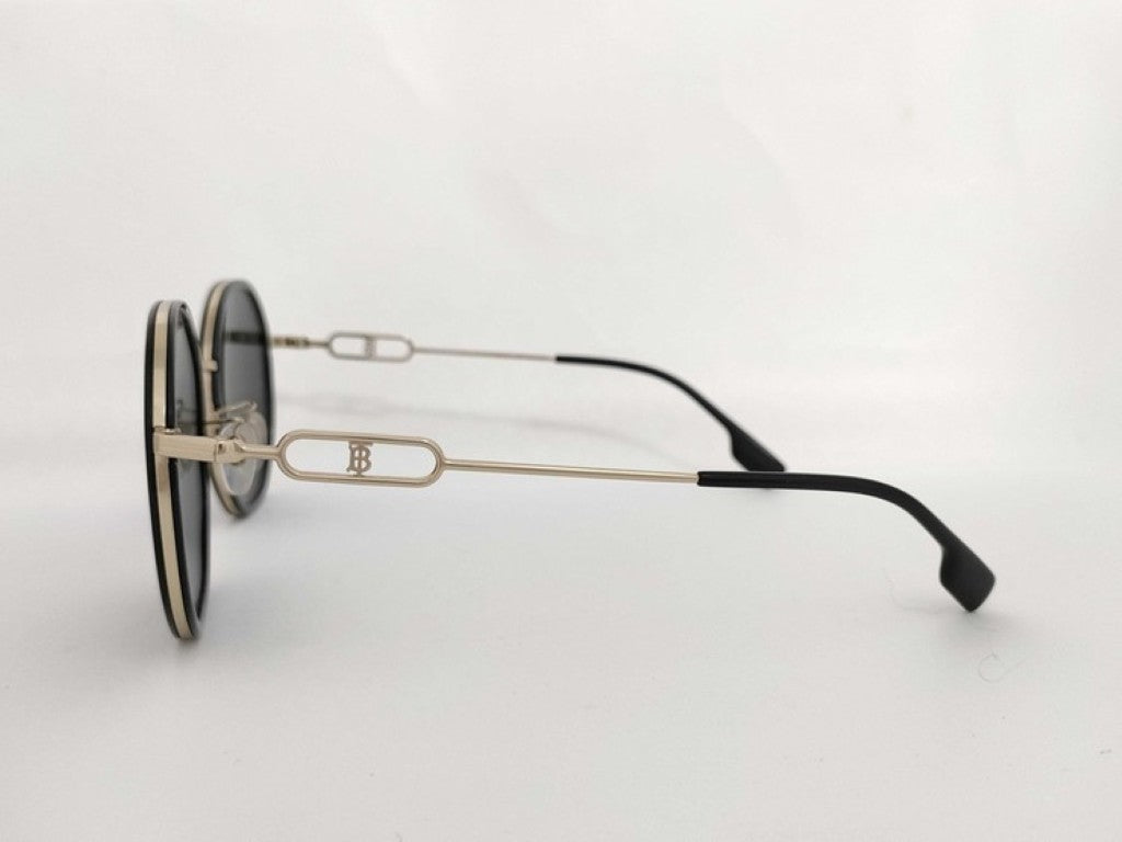 BURBERRY バーバリー サングラス 3127-D ブラック ゴールド系 メタル フェイクパール ユニセックス 美品